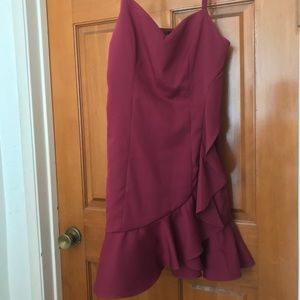 Aqua burgundy short dress. New with tags!!